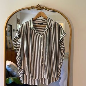 Madewell Striped Short Sleeve Button Down